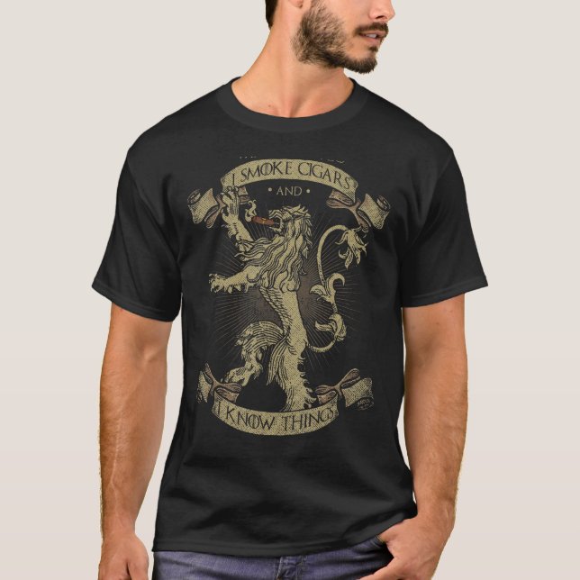 Eu Fumo Cigarros E Sei Coisas Para Camisa - Cigarr (Frente)
