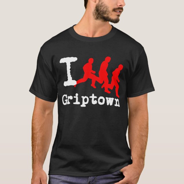 Eu funciono Griptown perto: Camisetas de Durty (Frente)