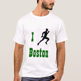 Eu funciono o t-shirt de Boston