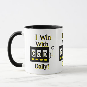 Eu Ganho Com Deus Diariamente Uma Caneca De Dois T