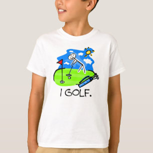 Eu Golf a figura t-shirt da vara