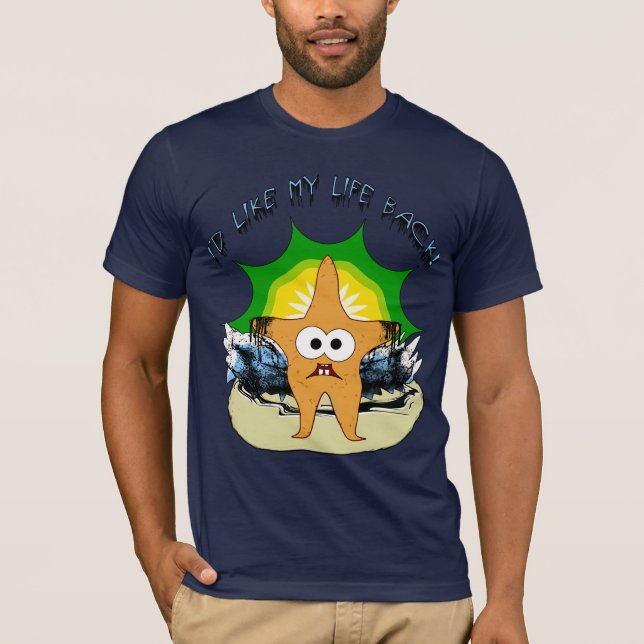 Eu gostaria de meu t-shirt da estrela do mar da (Frente)