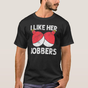 Eu Gosto Da Camiseta Bobbers Dela Casal De Pesca E