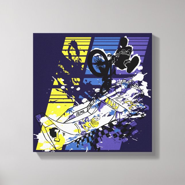 "Eu gosto da minha vida" canvas BMX (Frente)