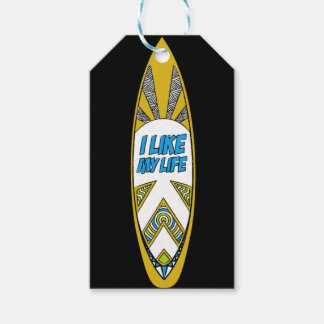 "Eu gosto da minha vida" etiqueta original de pres