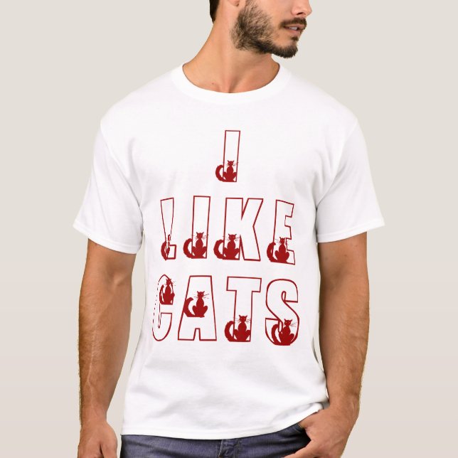 Eu Gosto De Camisa De Gatos (Frente)