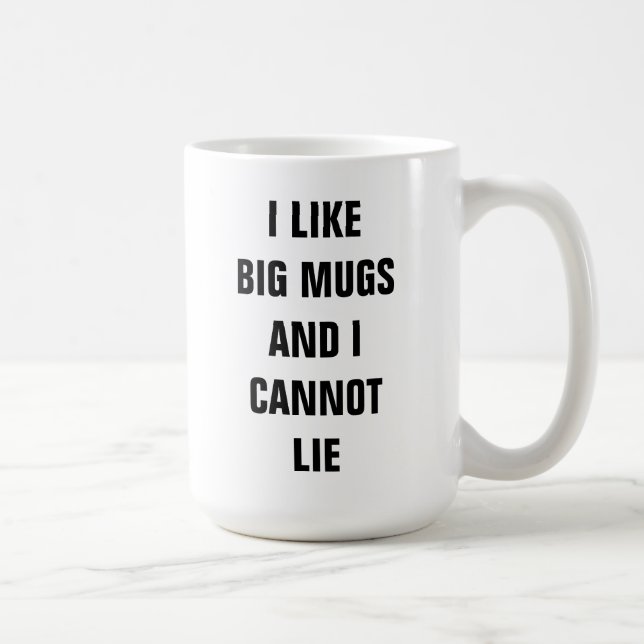 Eu gosto de canecas grandes e eu não posso (Direita)
