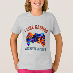 EU GOSTO DE JOGOS E TALVEZ 3 PESSOAS T-Shirt
