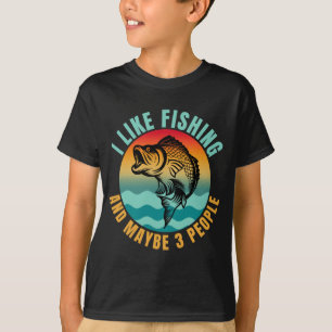 EU GOSTO DE PESCAR E TALVEZ 3 PESSOAS T-Shirt