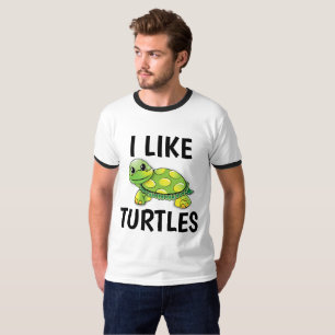 EU GOSTO DE T-shirts DE TARTARUGAS