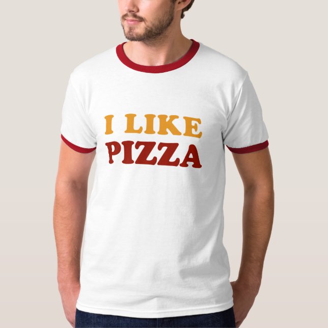 Eu gosto do t-shirt da pizza (Frente)