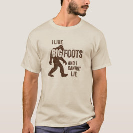 Eu gosto do t-shirt de BIGFOOTS