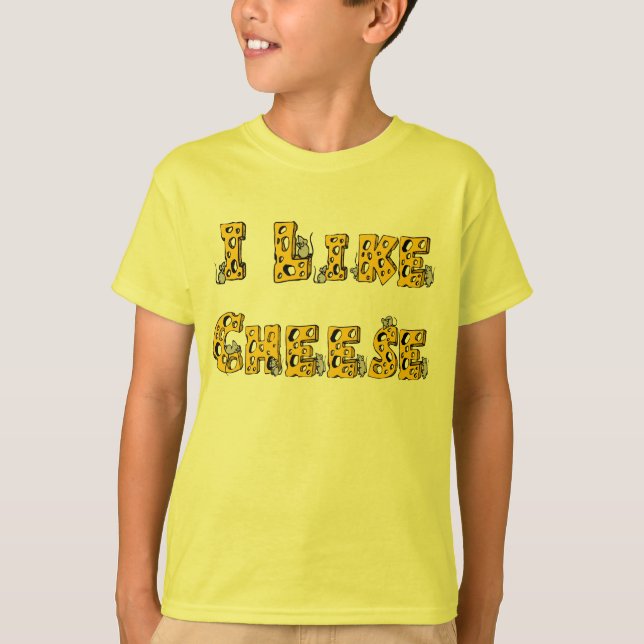 Eu gosto do t-shirt do queijo (Frente)