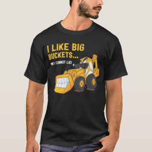 Eu gosto do t-shirt grande do Backhoe dos baldes