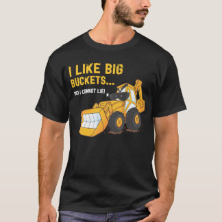 Eu gosto do t-shirt grande do Backhoe dos baldes