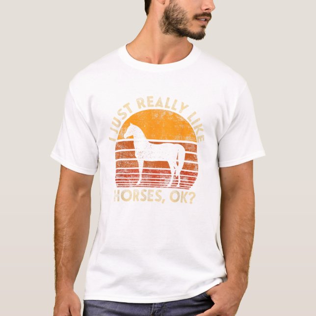 Eu Gosto Muito De Camisa De Camisa De Cavalo. (Frente)