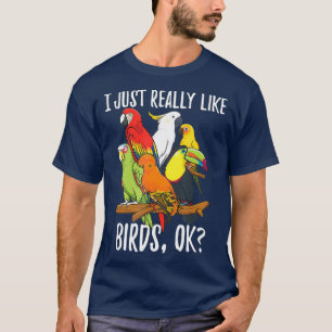 Eu gosto muito de Camisa de Pássaros - Cockatoa de