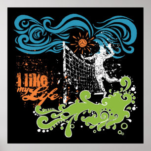 "Eu gosto poster do voleibol da MINHA vida"