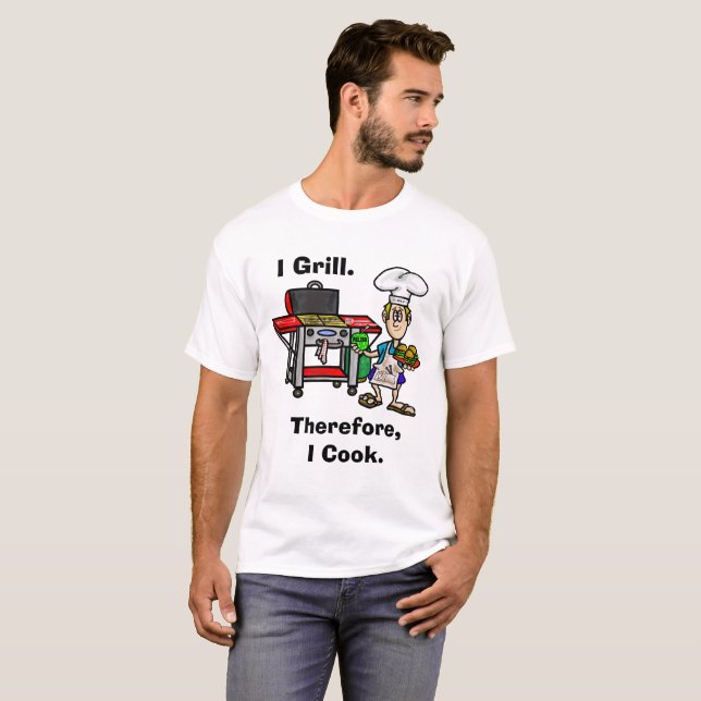 Eu grelho-me conseqüentemente cozinho o t-shirt do (Frente Completa)