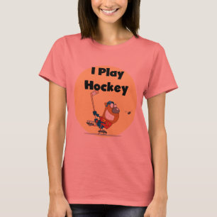 Eu jogo o camiseta e os presentes do hóquei