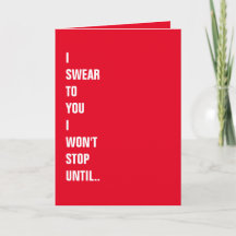 Eu Juro Para Você.. Cartão de Dia dos Namorados En