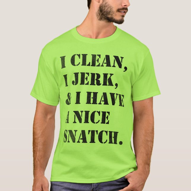 Eu limpo, mim empurro, lifing a camisa (Frente)