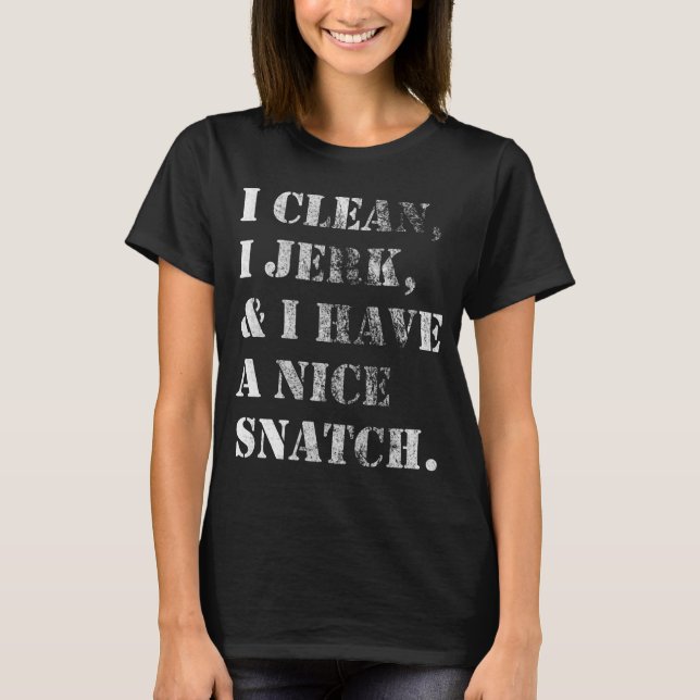 Eu limpo, mim empurro, lifing a camisa (Frente)