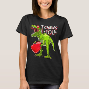 Eu Mastigo Você Camisas de Dinossauro T Rex do Dia