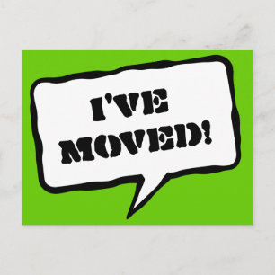 Eu movi cartões postais para um novo endereço