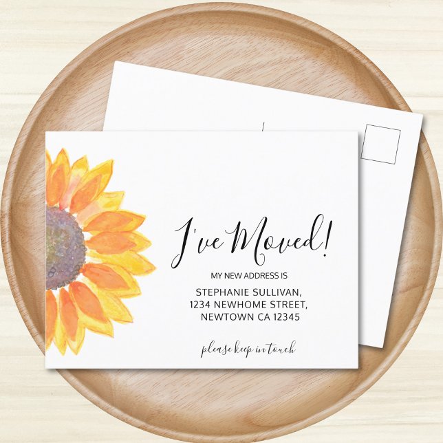 Eu mudei o cartão postal do anúncio de girassol (Criador carregado)