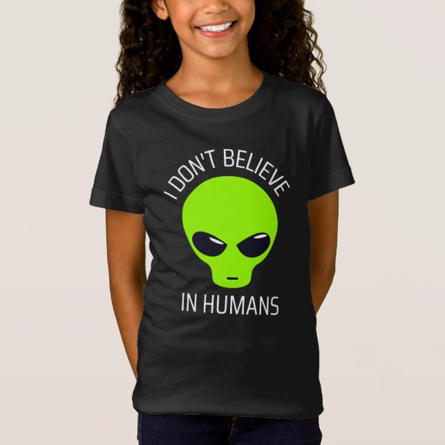 Eu não acredito em T-Shirt Humans (Frente)