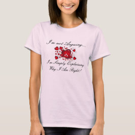 Eu NÃO ESTOU DISCUTINDO T-SHIRT de S das MULHERES