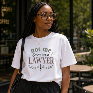 Eu Não Me Tornando Advogado Camiseta Engraçada par
