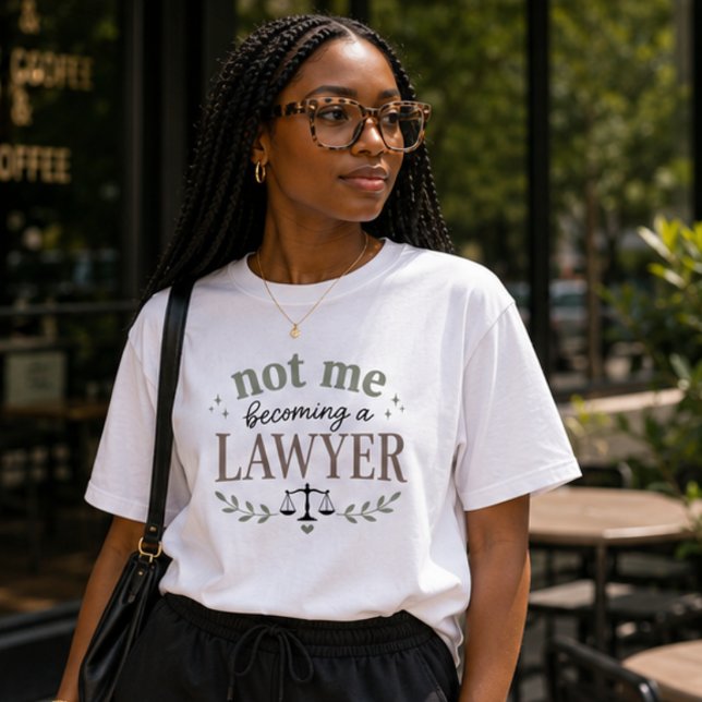 Eu Não Me Tornando Advogado Camiseta Engraçada par (Criador carregado)