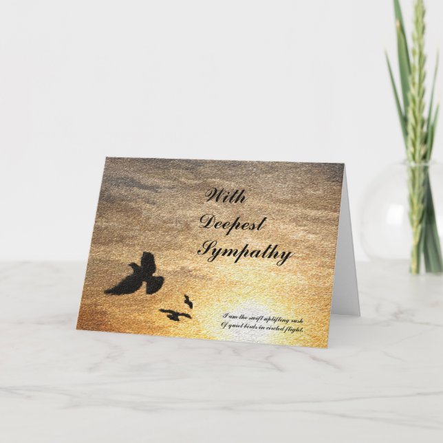 Eu não morri Cartão de condolências (Frente)