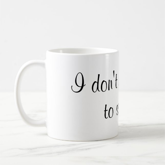 Eu não preciso o brilho à caneca de café da faísca (Esquerda)