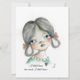 Eu não sabia - Cartão Quadro Plano