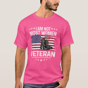 Eu Não Sou A Maioria Das Mulheres Veteranos Camisa