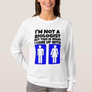 EU NÃO SOU BIÓLOGO - T-SHIRTS MASCULINOS E FEMININ