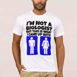 EU NÃO SOU BIÓLOGO - T-SHIRTS MASCULINOS E FEMININ