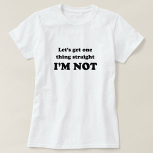 Eu não sou t-shirt reto