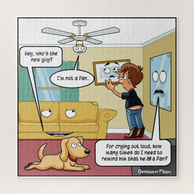 Eu não sou um Quebra-cabeça de fã Punny Jigsaw (Vertical)