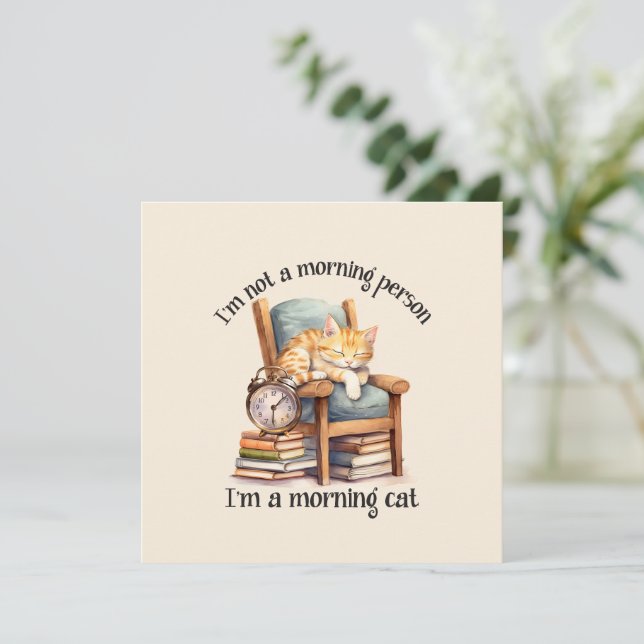 Eu não sou uma pessoa da manhã (Em pé/Frente)