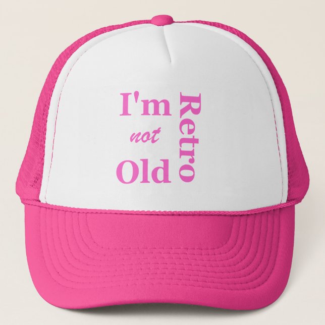 Eu não sou velho, sou Boné de Caminhoneiros Retro (Frente)