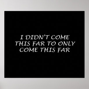 Eu não vim este poster distante