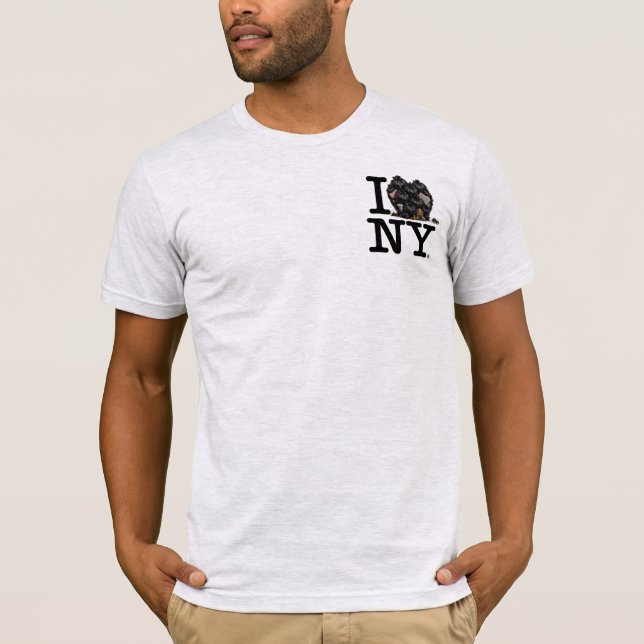 Eu ♥ NY? Camiseta Paródia da Pilha de Lixo (Frente)