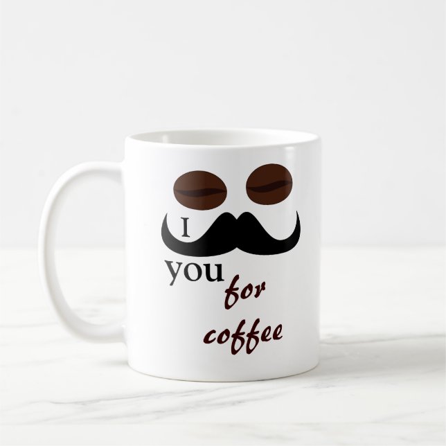 Eu o bigode para a caneca de café (Esquerda)