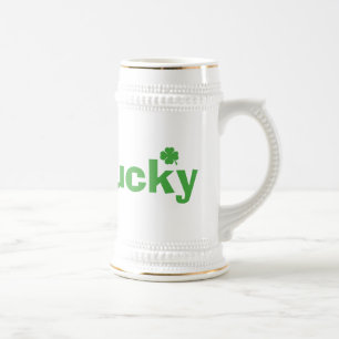 "Eu obtive" a caneca de cerveja afortunada