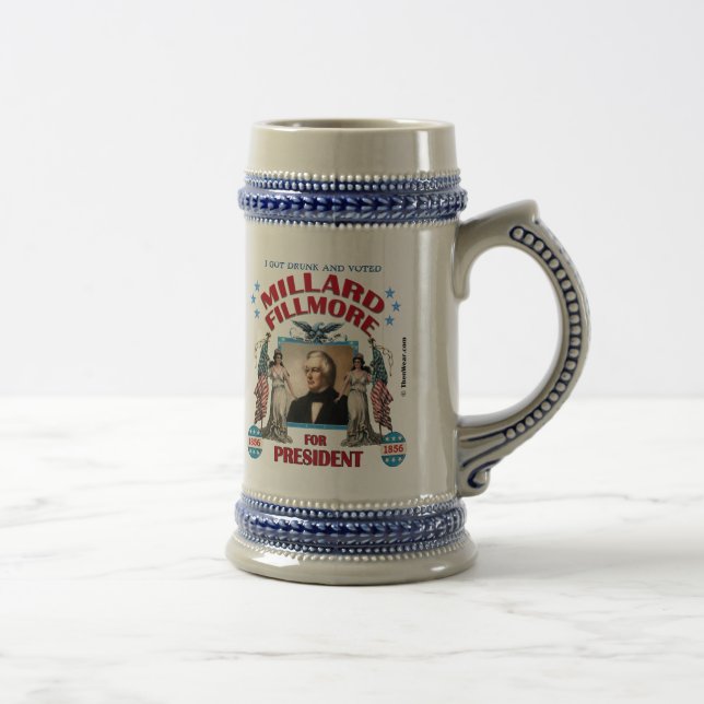"Eu obtive o bebado e votei Fillmore!" Caneca de (Direita)
