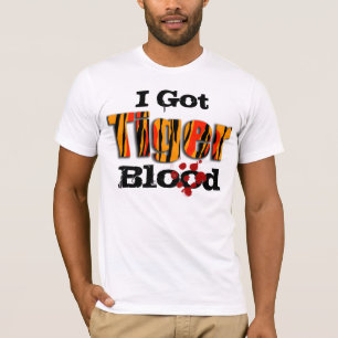 Eu obtive o t-shirt do sangue do tigre